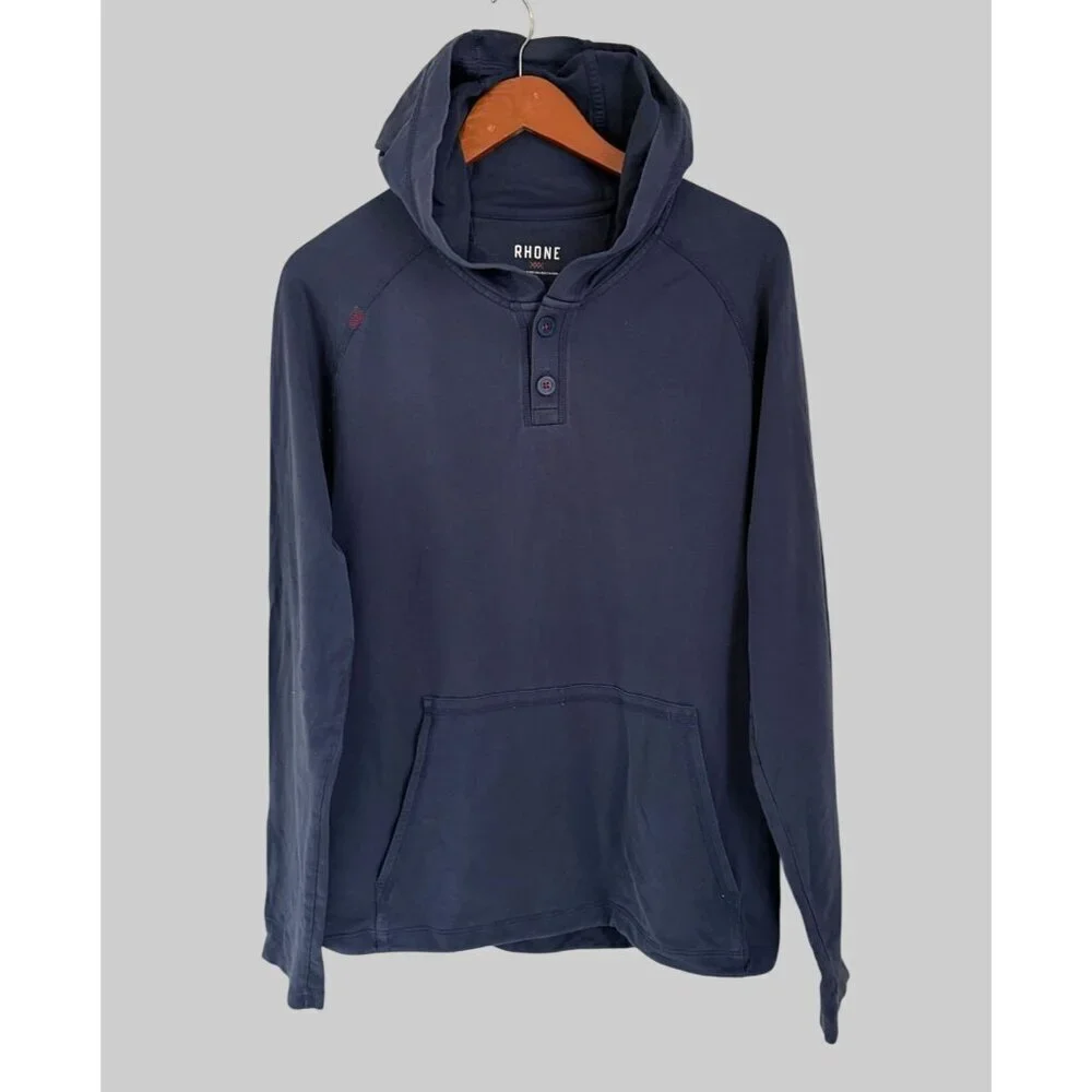 Rhone Bolinas Henley Hoodie Comfortable Lightweight Classic surfer style Size Sm